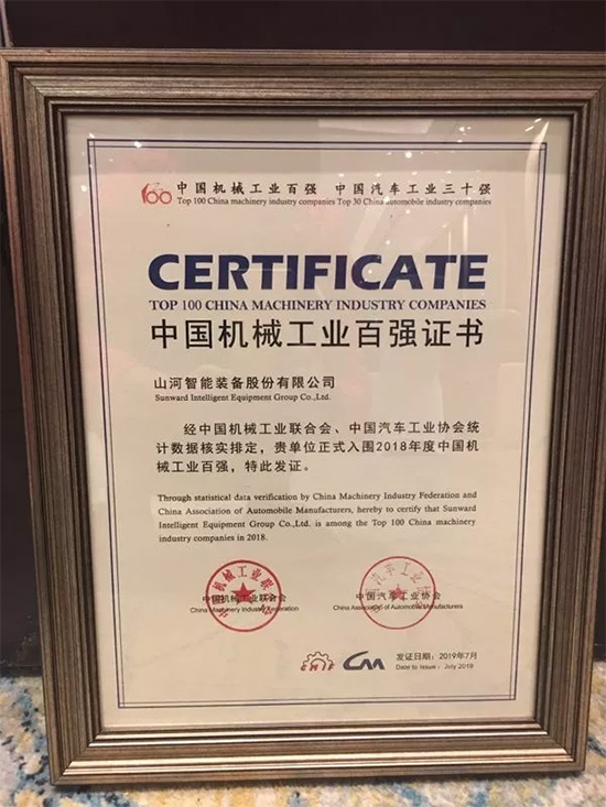 2018年中国机械工业百强发布，米兰平台-米兰(中国)
智能排名两年跃升40位