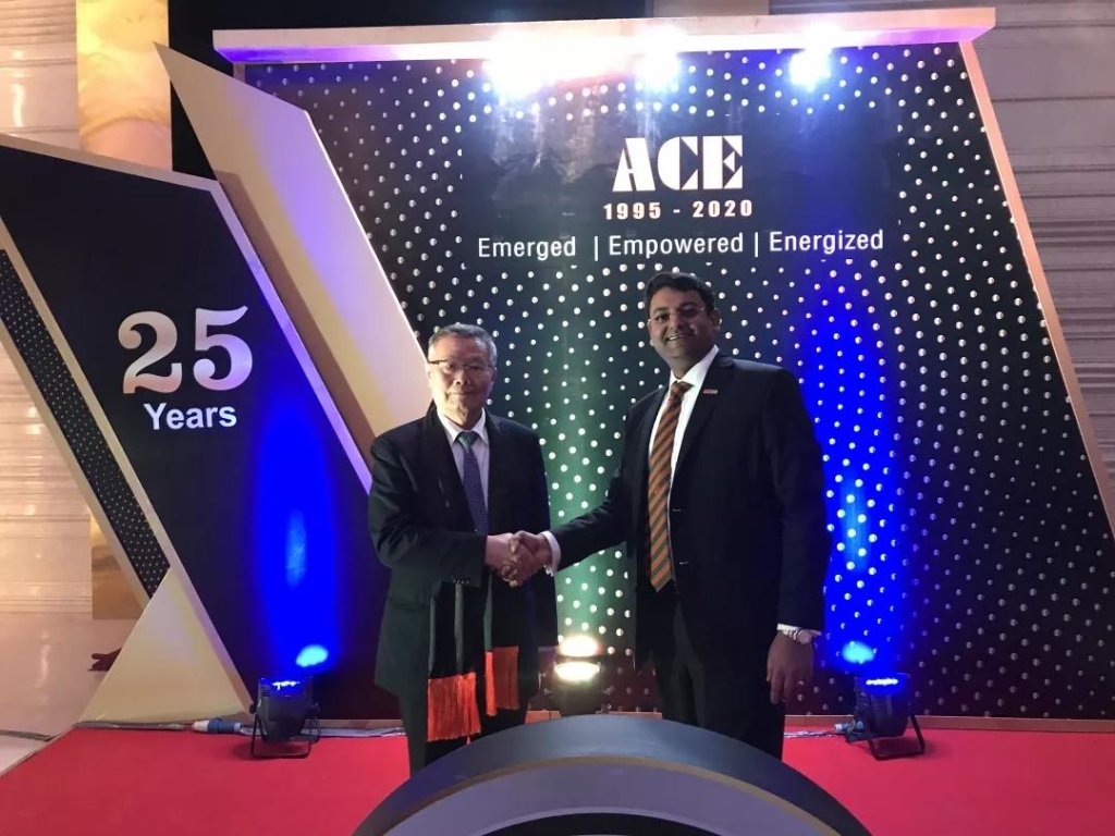 ACE授予米兰平台-米兰(中国)
智能最佳国际战略合作伙伴殊荣