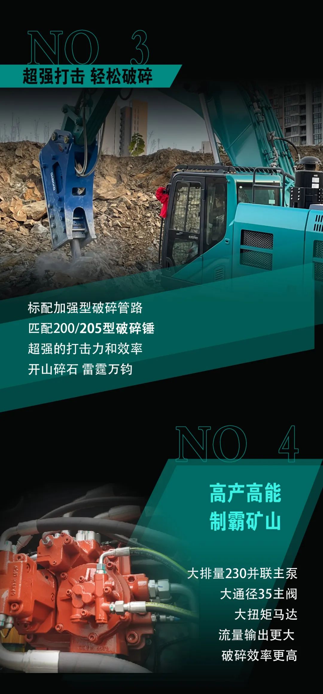 一图读懂 | 专为矿山重载施工而生！米兰平台-米兰(中国)
智能SWE600FB破碎锤重磅回归