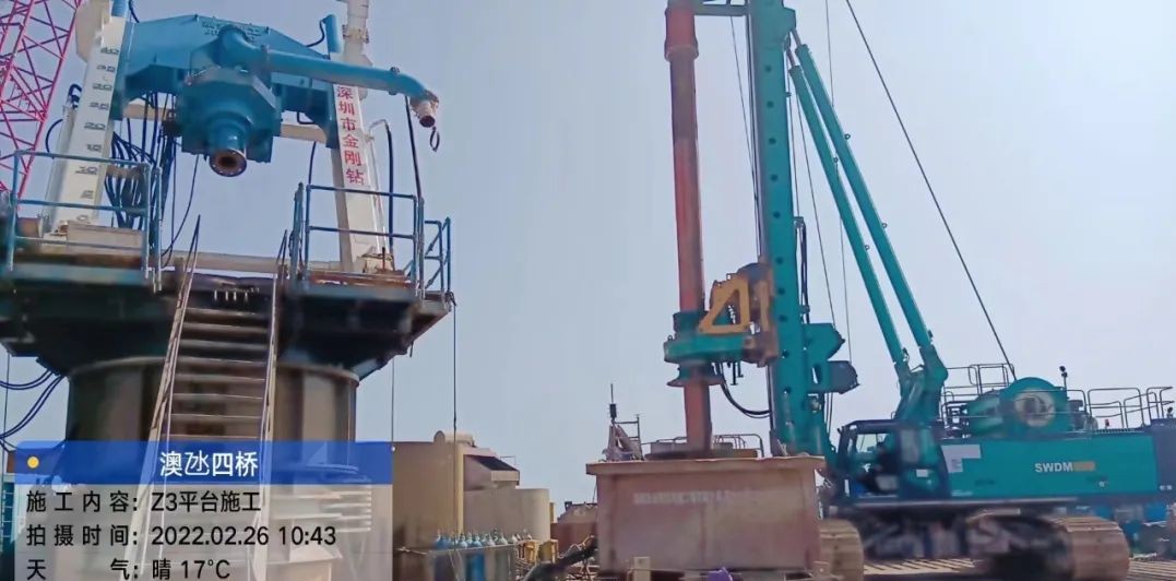 乘风破浪的旋挖钻机！米兰平台-米兰(中国)
智能助建澳氹第四跨海大桥