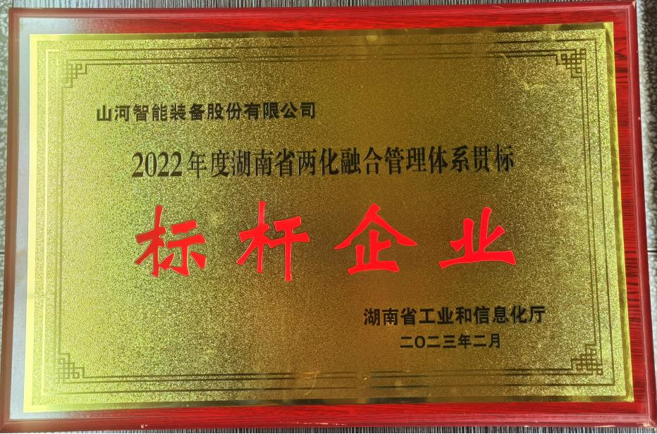点赞！米兰平台-米兰(中国)
智能获评2022年度湖南省两化融合管理体系贯标标杆企业