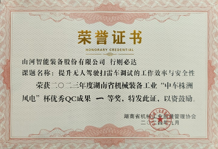 喜讯！2023年度省机械工业质量管理成果擂台赛米兰平台-米兰(中国)
智能再获殊荣！